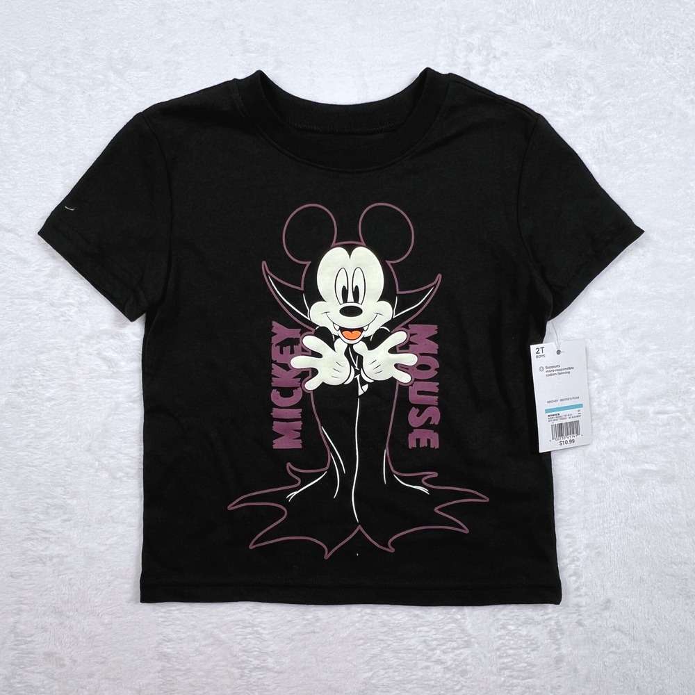 Disney Jumping Beans Toddler Boys 2T Mickey Mouse Vampire Halloween T-Shirt